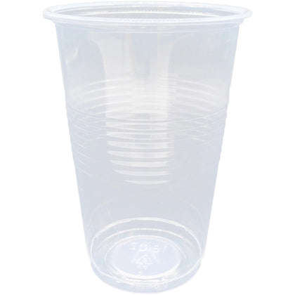 Genuine Joe 16 oz Transparent Beverage Cups - Clear Plastic - 50/Bag