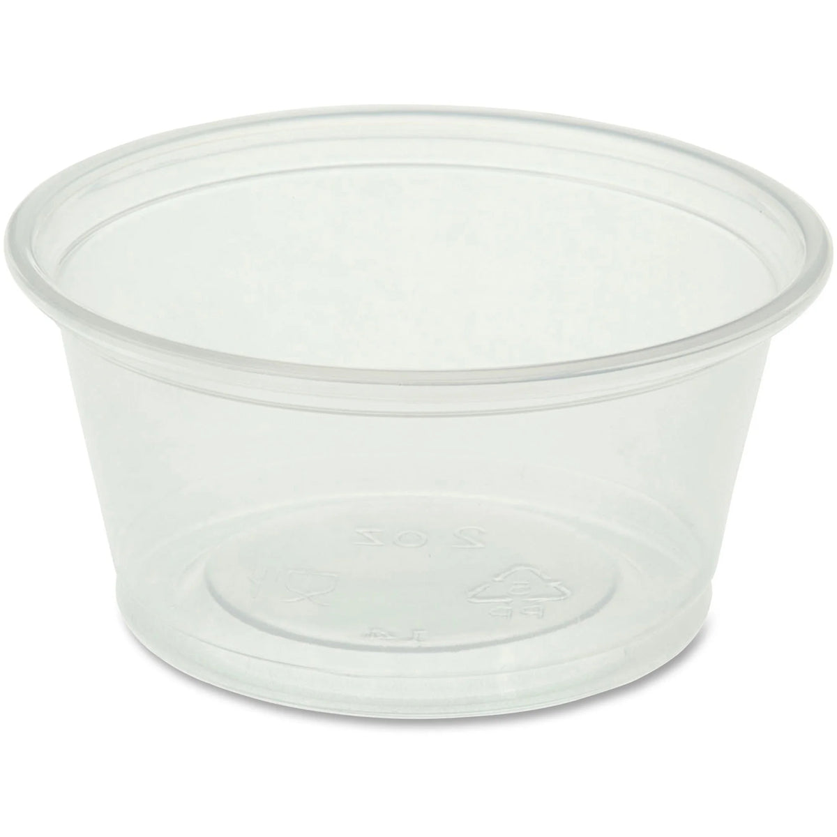 Genuine Joe 2 oz Portion Cups: Clear Polystyrene for Beverages & Sauces - Food Storage