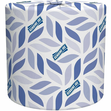 Genuine Joe 2-ply Standard Bath Tissue Rolls - 2 Ply - 4’’ Width x 3.20’’ Length - 500 Sheets/Roll - 1 5/8’’ Core
