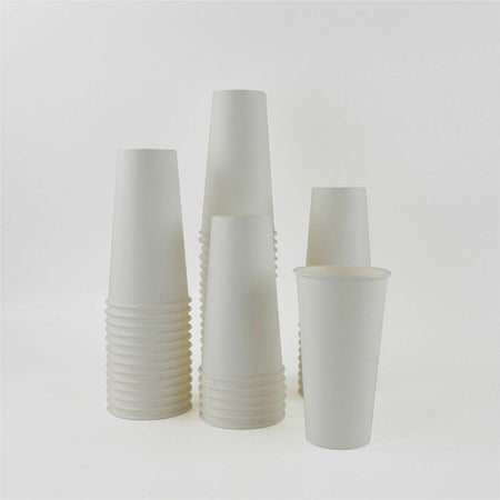 Genuine Joe 20 oz Disposable Hot Cups - fl - White - Polyurethane - Coffee Drink Picnic Company Tea Chocolate