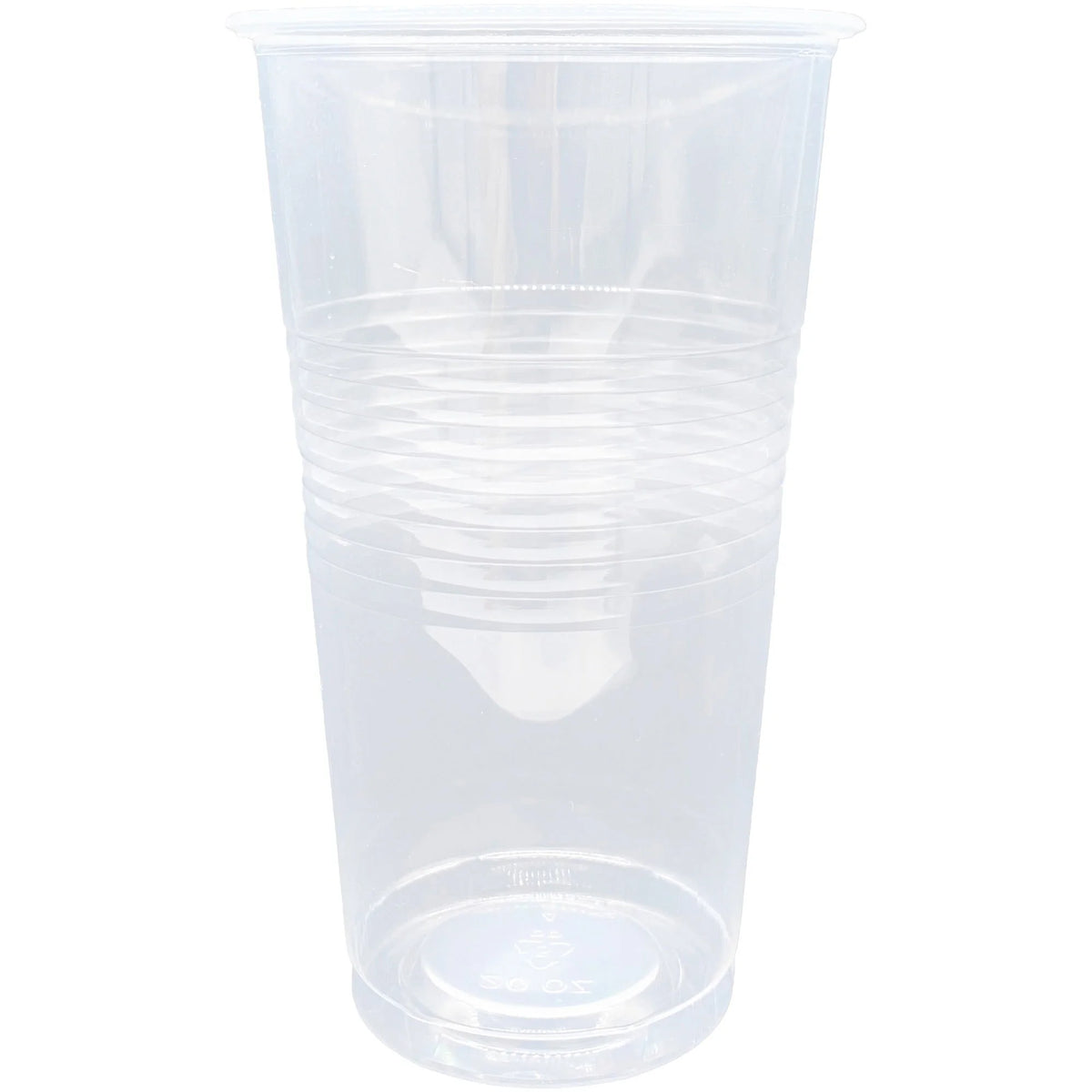 Genuine Joe 20 oz Transparent Beverage Cups - Clear Plastic for Beverages - 50/Bag