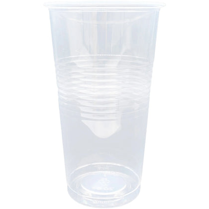 Genuine Joe 20 oz Transparent Beverage Cups - Clear Plastic for Beverages - 50/Bag