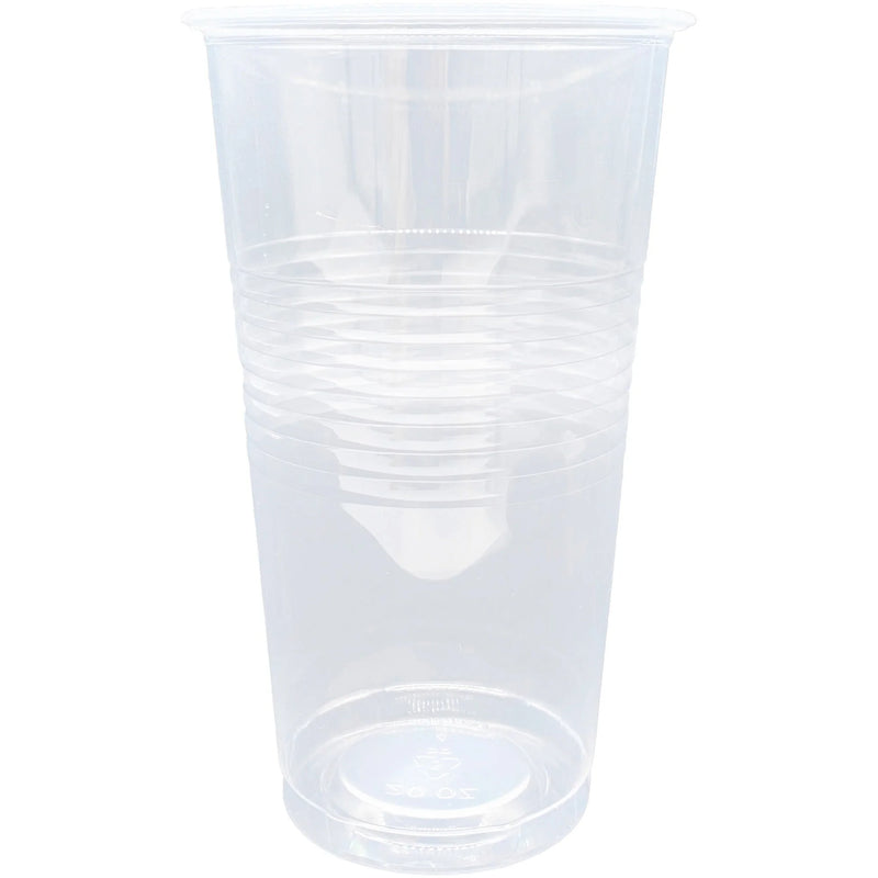 Genuine Joe 20 oz Transparent Beverage Cups - fl - Clear - Plastic - Picnic Company Event - 50/Bag - 12 / Carton