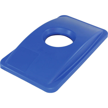 Genuine Joe 23-Gallon Recycling Bin Cutout Lid - Right