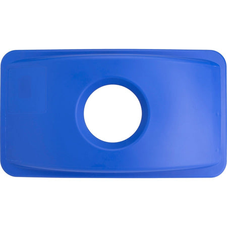 Genuine Joe 23-gallon Recycling Bin Round Cutout Lid - Top