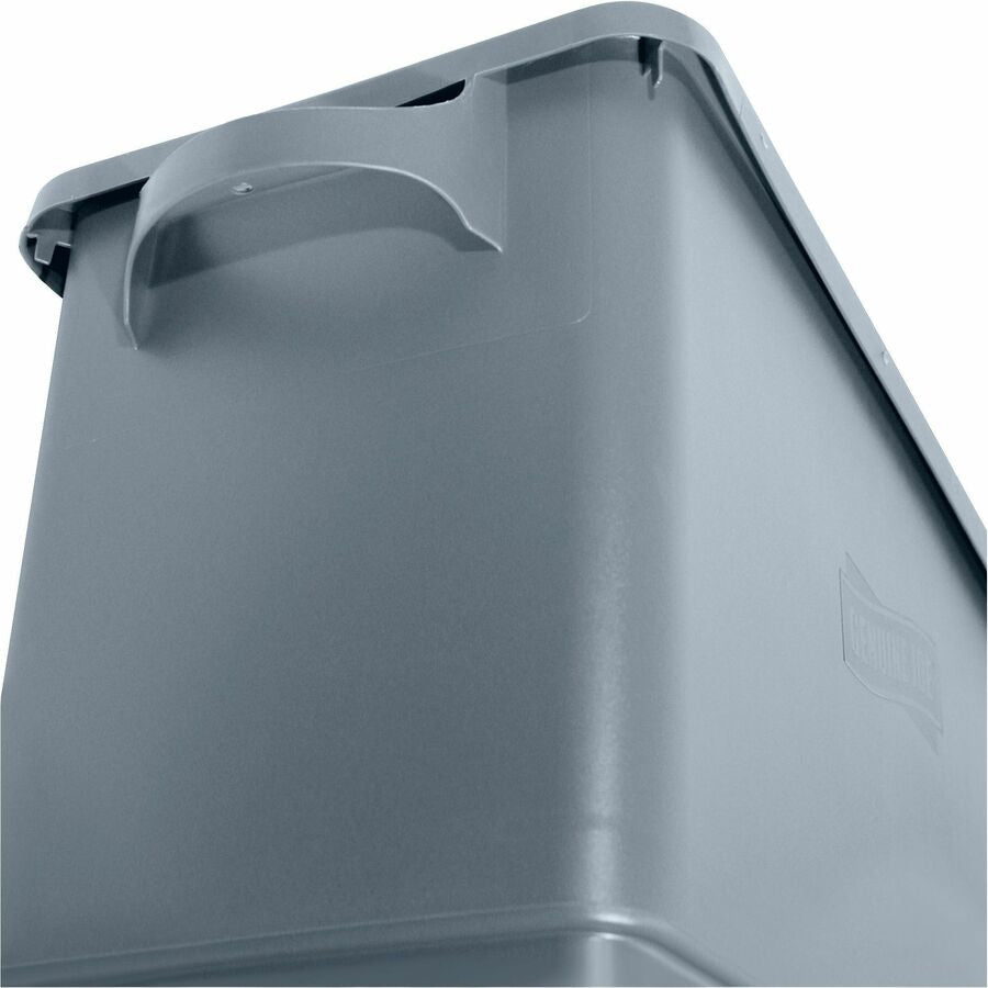 Genuine Joe 23-gallon Space-Saving Waste Container - Left