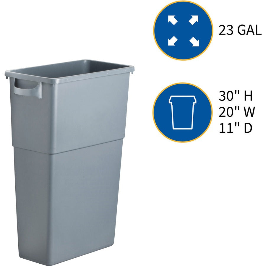 Genuine Joe 23-gallon Space-Saving Waste Container - Alternate-Image1