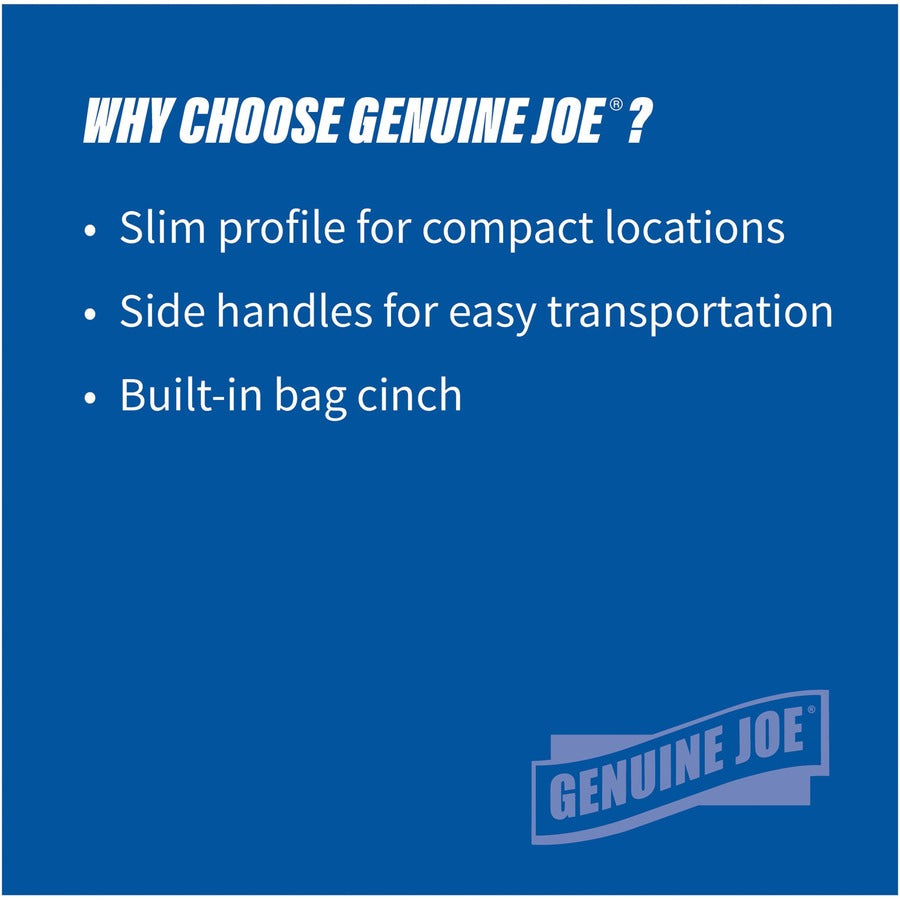 Genuine Joe 23-gallon Space-Saving Waste Container - Alternate-Image1