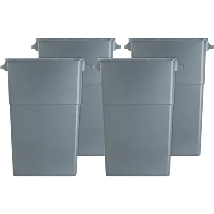 Genuine Joe 23-Gallon Waste Container: Space-Saving Rectangular Design - Containers & Lids
