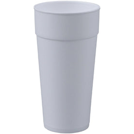 Genuine Joe 24 oz Foam Cups - fl - White - Styrofoam - Hot Drink Cold - 300 / Carton