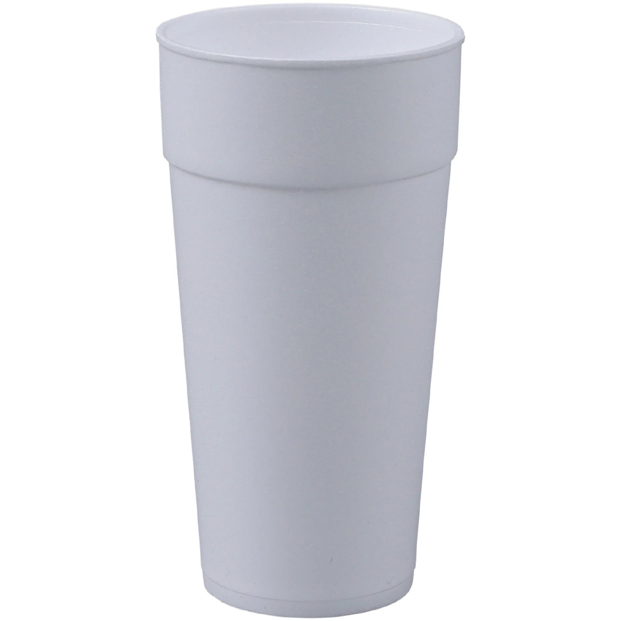 Genuine Joe 24 oz Foam Cups: White Styrofoam for Hot & Cold Drinks - Cups