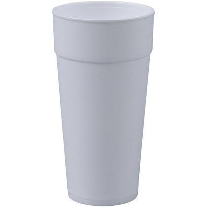 Genuine Joe 24 oz Foam Cups: White Styrofoam for Hot & Cold Drinks - Cups