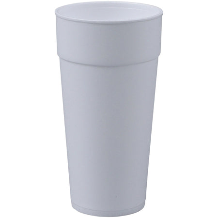 Genuine Joe 24 oz Foam Cups: White Styrofoam for Hot & Cold Drinks - Cups