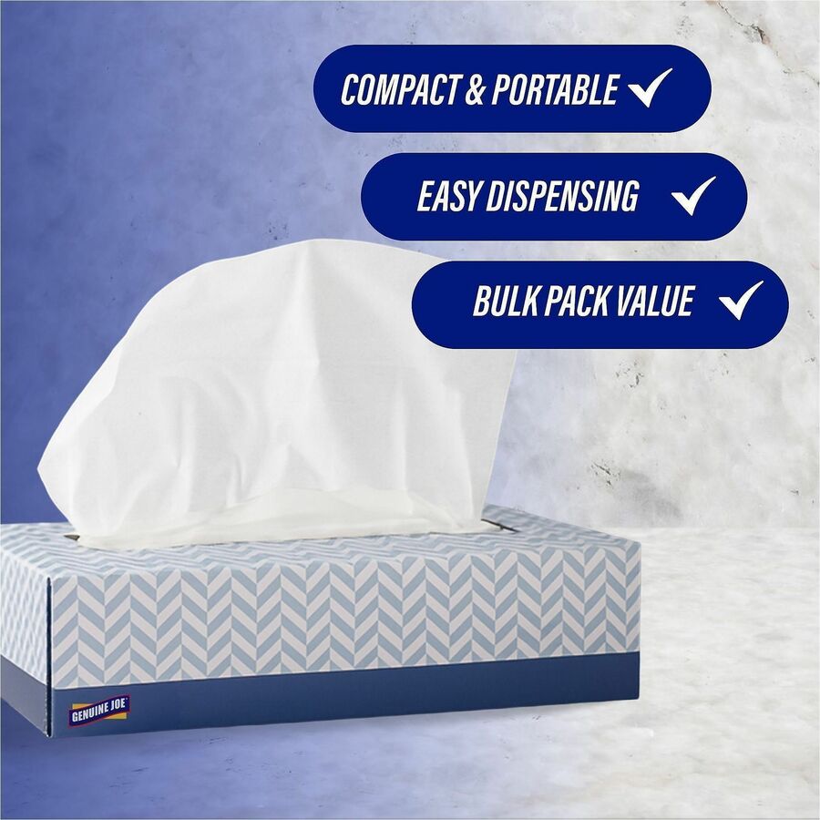 Genuine Joe 26100 Facial Tissue - Alternate-Image1
