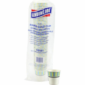 Genuine Joe 3 oz Cold Cups - fl - Paper - Drink Beverage - 50 / Pack
