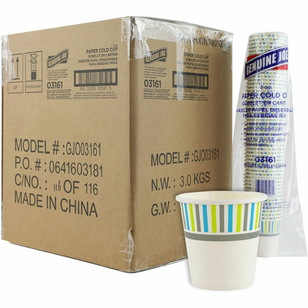Genuine Joe 3 oz Cold Cups: White Paper Cups for Beverages