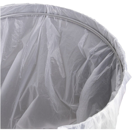Genuine Joe 30 Gallon Stainless Steel Trash Receptacle - Top