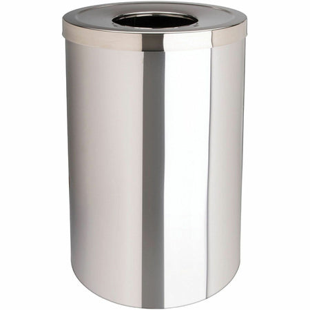 Genuine Joe 30 Gallon Stainless Steel Trash Receptacle - 2000