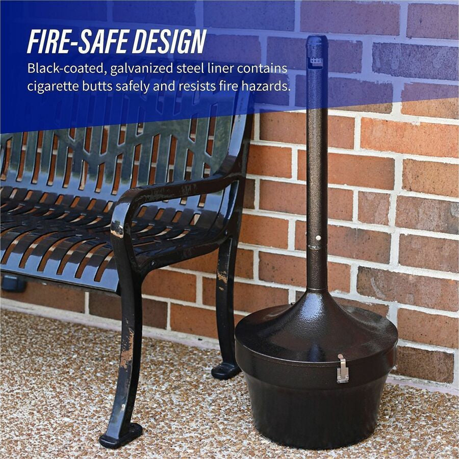 Genuine Joe 4.25 Gal Fire-safe Smoking Receptacle - Alternate-Image3