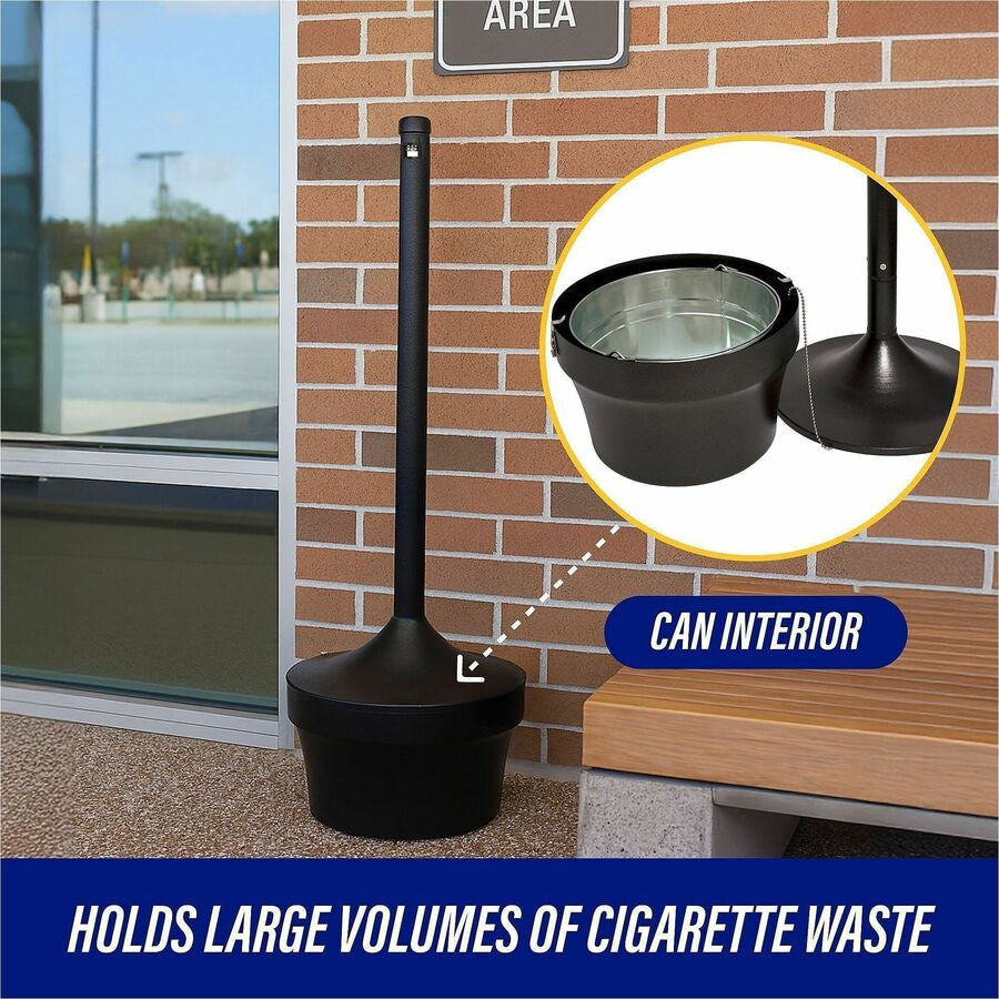 Genuine Joe 4.25 Gal Fire-safe Smoking Receptacle - Alternate-Image3