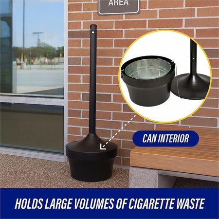 Genuine Joe 4.25 Gal Fire-safe Smoking Receptacle - Alternate-Image2