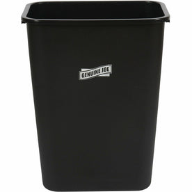 Genuine Joe 41-Quart Wastebasket: Durable Sturdy Rust-Resistant Bin - Waste Containers & Lids
