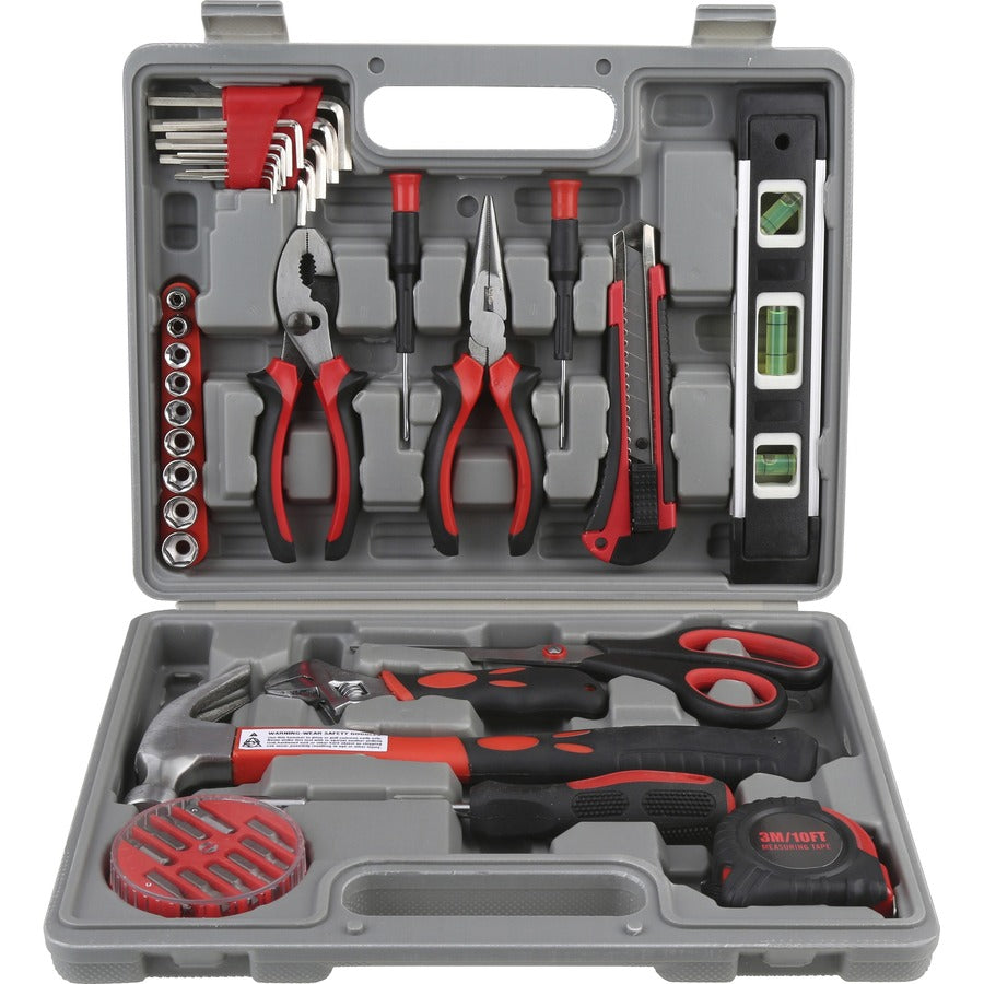 Genuine Joe 42 Piece Tool Kit with Case - Gray - Kits