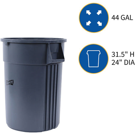 Genuine Joe 44-gallon Heavy-duty Trash Container - Alternate-Image1