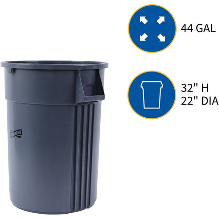 Genuine Joe 44-gallon Heavy-duty Trash Container - Alternate-Image2