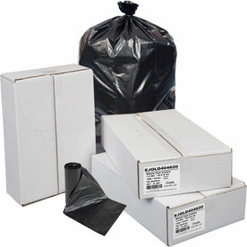 Genuine Joe 45 gal Low-Density Can Liners - Office Waste Recycled - 100/Carton - Trash Bags &