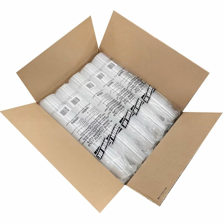 Genuine Joe 5 oz Transparent Beverage Cups - fl - Clear - Plastic - 100/Bag - 25 / Carton