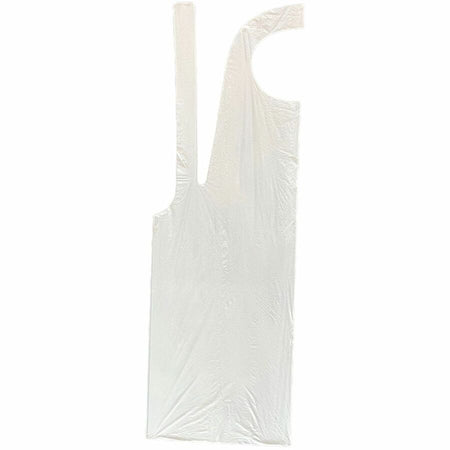 Genuine Joe 50" Disposable Poly Apron - Bottom