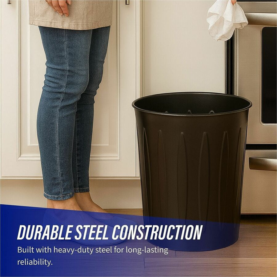 Genuine Joe 6-gallon Fire-safe Trash Can - Alternate-Image2