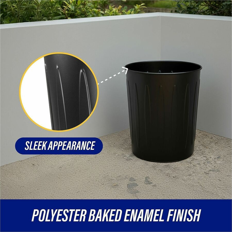 Genuine Joe 6-gallon Fire-safe Trash Can - Alternate-Image3