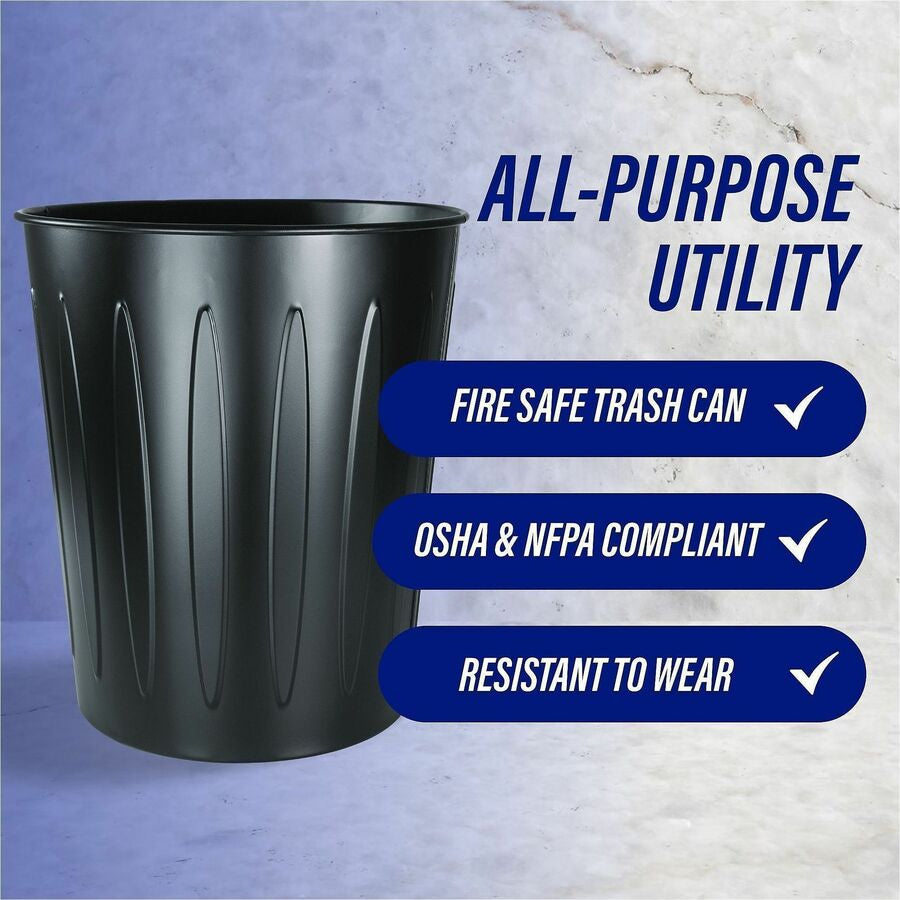 Genuine Joe 6-gallon Fire-safe Trash Can - Alternate-Image5