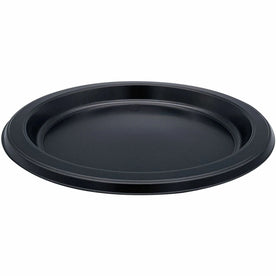 Genuine Joe 7’’ Disposable Plastic Plates - Versatile Black - 125/Pack