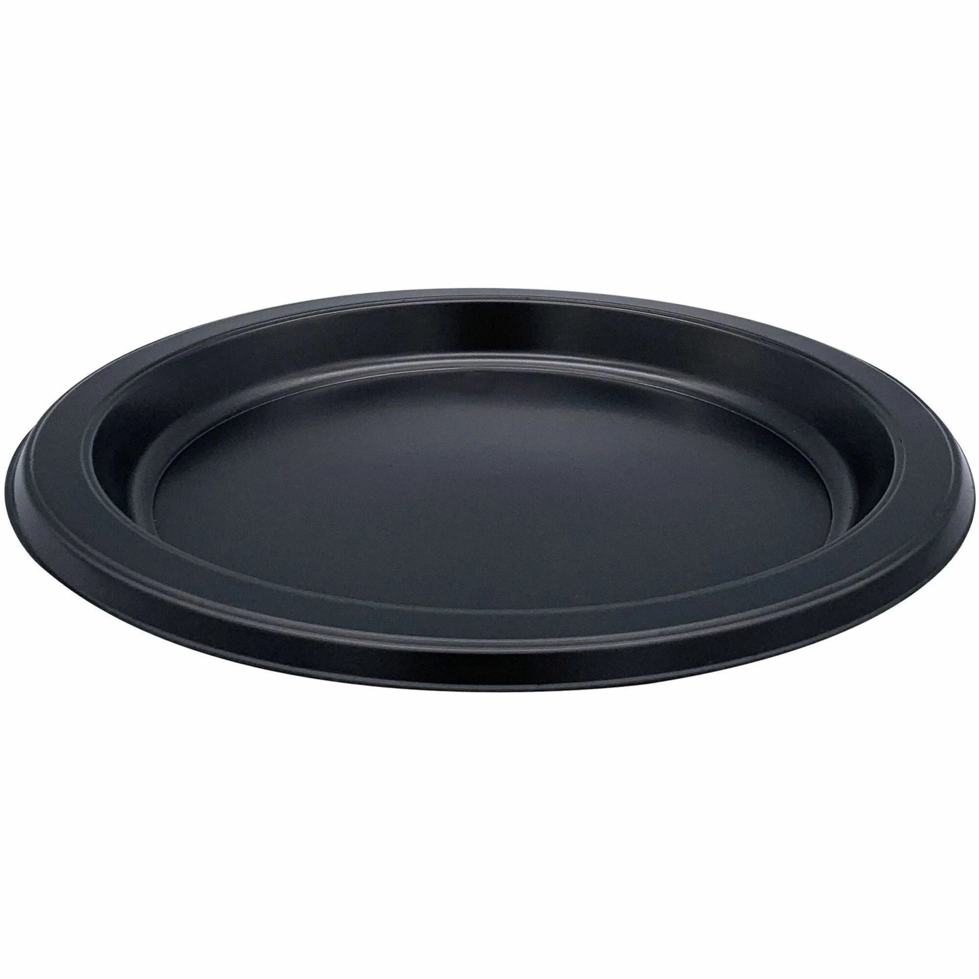 Genuine Joe 7’’ Disposable Plastic Plates - Versatile Black - 125/Pack