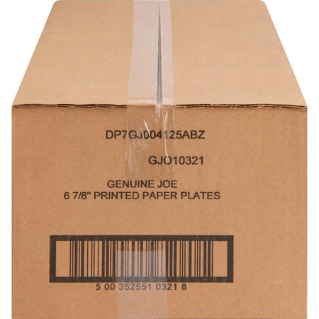 Genuine Joe 7" Printed Paper Plates - Left
