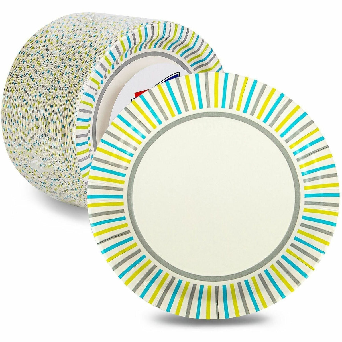 Genuine Joe 7" Printed Paper Plates - 2000