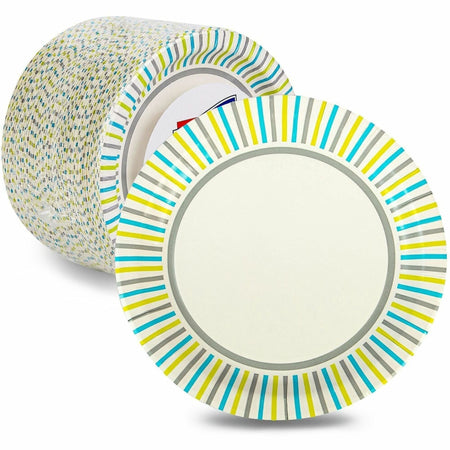 Genuine Joe 7" Printed Paper Plates - 2000