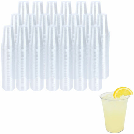 Genuine Joe 9 oz Clear Plastic Cups - fl - Cold Drink Beverage - 50/Pack - 20 / Carton
