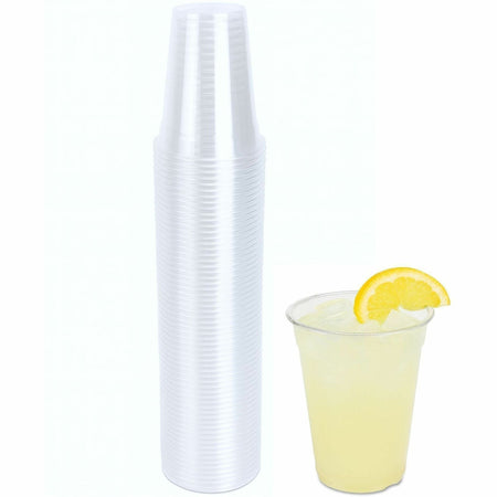Genuine Joe 9 oz Clear Plastic Cups - fl - Cold Drink Beverage - 50 / Pack
