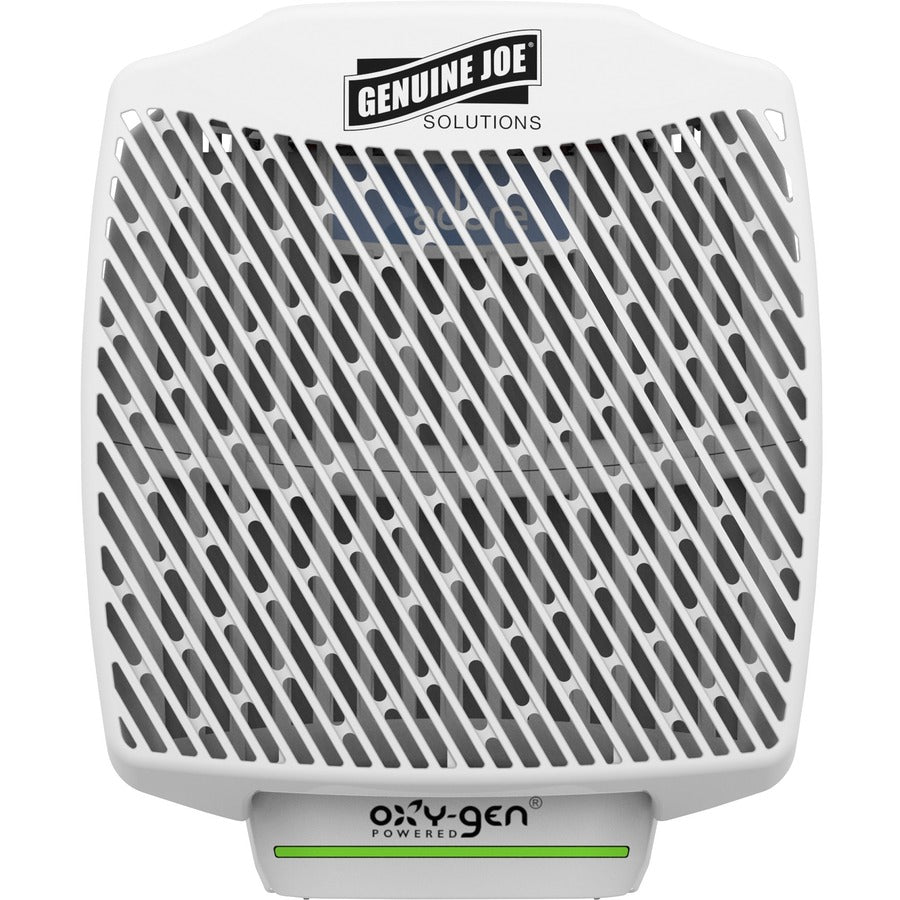 Genuine Joe Air Freshener Dispenser System - 30 Day Refill Life - 6000 ft² Coverage - 6 / Carton - White - Dispensers