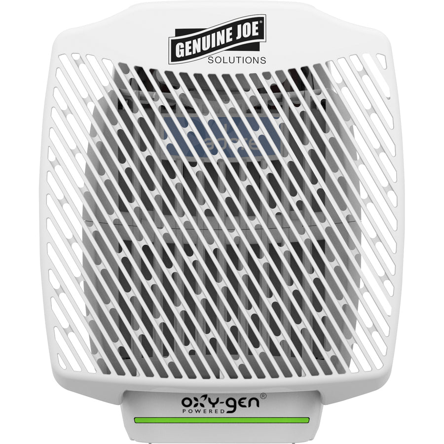 Genuine Joe Air Freshener Dispenser System - 30 Day Refill Life - 6000 ft² Coverage - 6 / Carton - White - Dispensers