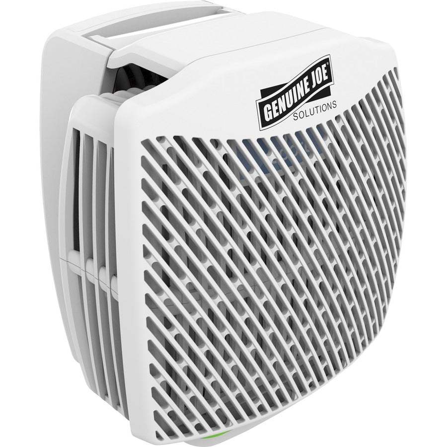 Genuine Joe Air Freshener Dispenser System - 30 Day Refill Life - 6000 ft² Coverage - 6 / Carton - White - Dispensers