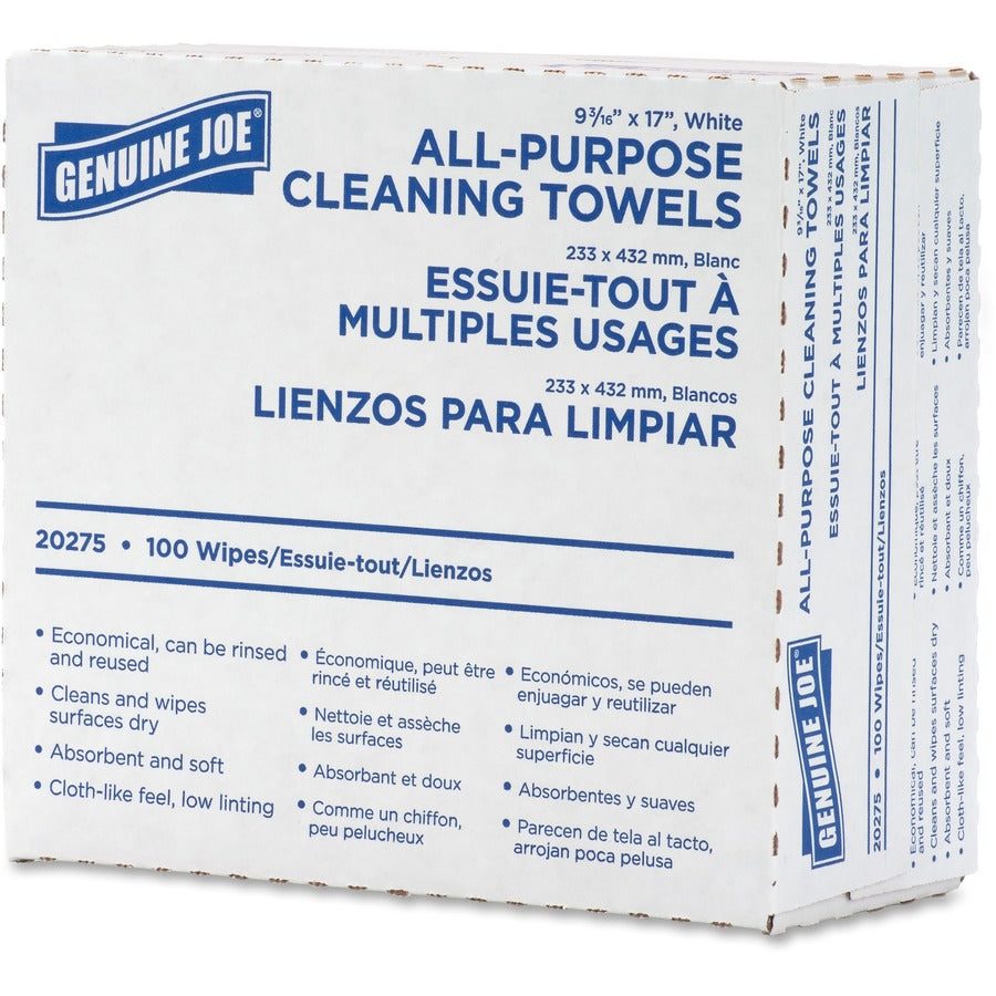 Genuine Joe All-Purpose Cleaning Towels - Left