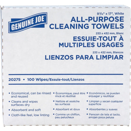 Genuine Joe All-Purpose Cleaning Towels - Front