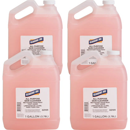Genuine Joe All Purpose Skin Cleanser: 1 gal Pink 4/Carton - Hand Soaps/Cleaners