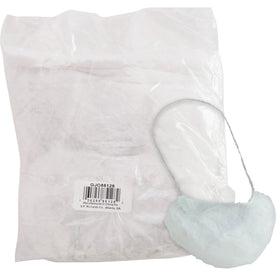 Genuine Joe Beard Cap: Laboratory & Food Processing - White Breathable Comfortable - Hairnets