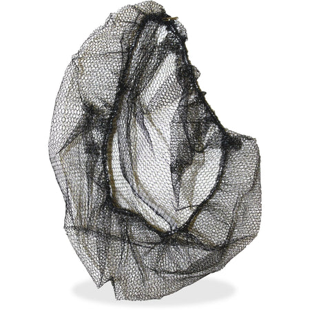 Genuine Joe Black Nylon Hair Net - Contaminant Protection for Food Handling - Large Size - Hairnets